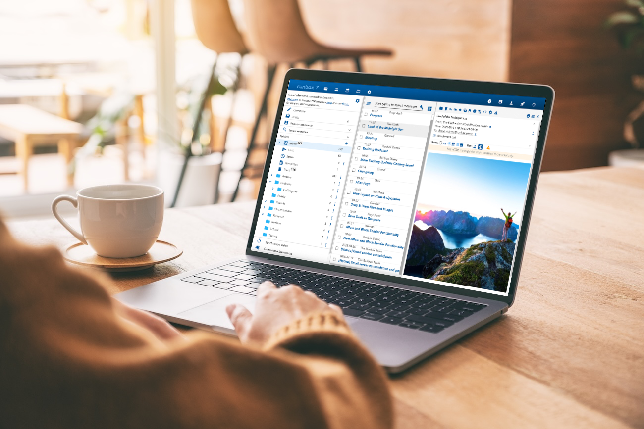 Runbox private secure and sustainable email based in Norway