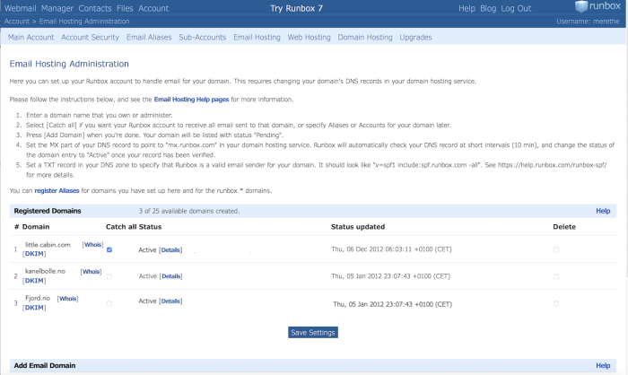 Email Hosting Administration R6